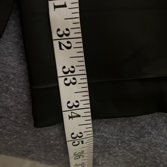 🔥Cach’e, Black SATIN FLARED TROUSERS w/VENTS, Excellent Condition, Size 10 Long - Picture 13 of 13